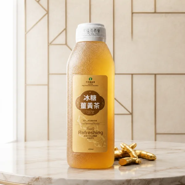 新北市農會真情食品館_平溪農會-冰糖薑黃茶430ml(24罐)