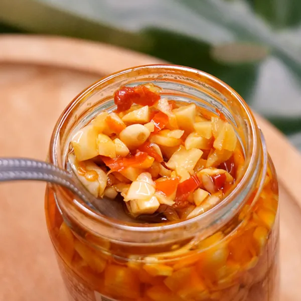 新北市農會真情食品館_女神蒜醬-辣味(130g/罐)