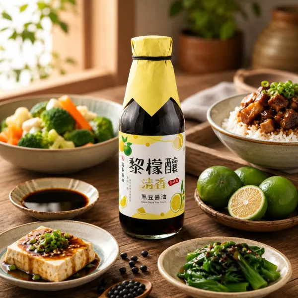 新北市農會真情食品館_瑞春-黎檬釀清香黑豆醬油250ml