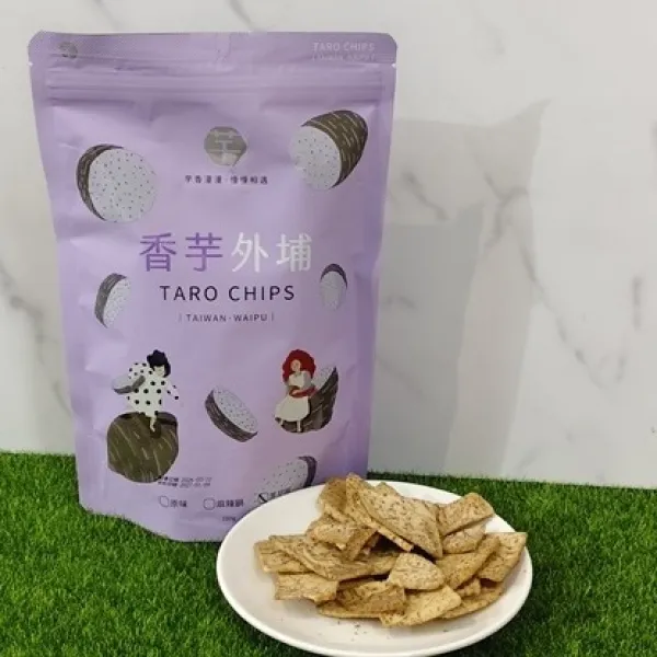新北市農會真情食品館_外埔農會-芋頭脆片(黑胡椒/蛋奶素)