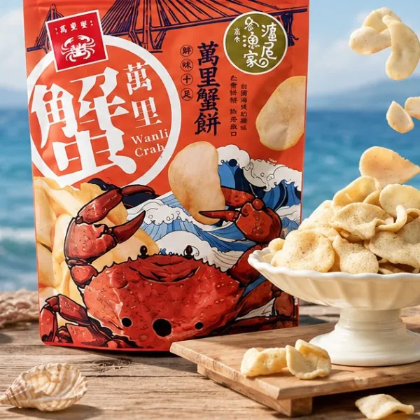 新北市農會真情食品館_滬尾漁家-萬里蟹餅70g