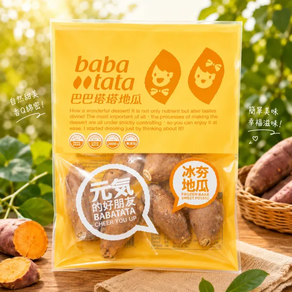 新北市農會真情食品館_(4包)慶全-巴巴塔塔-冰夯地瓜1公斤