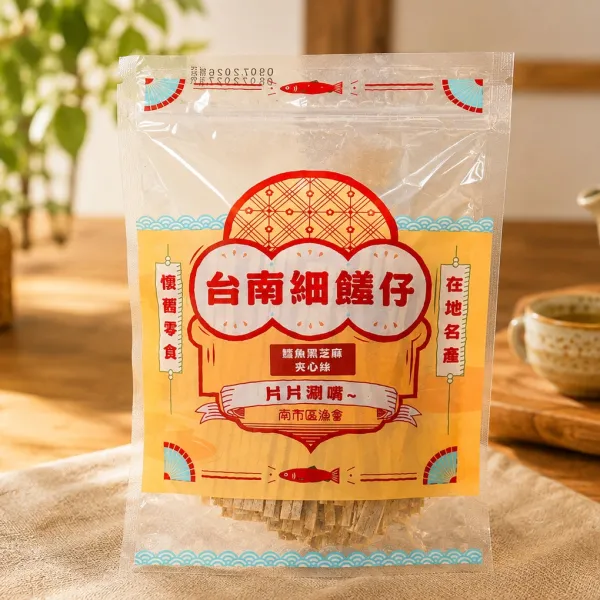 新北市農會真情食品館_安平漁舖-鱈魚黑芝麻夾心絲150g