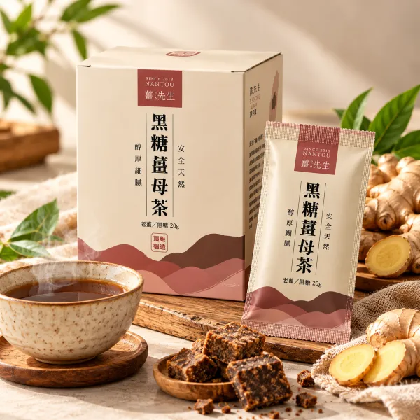新北市農會真情食品館_薑先生-下午茶嚐鮮組(薑香曲奇+黑糖薑母茶即溶包)