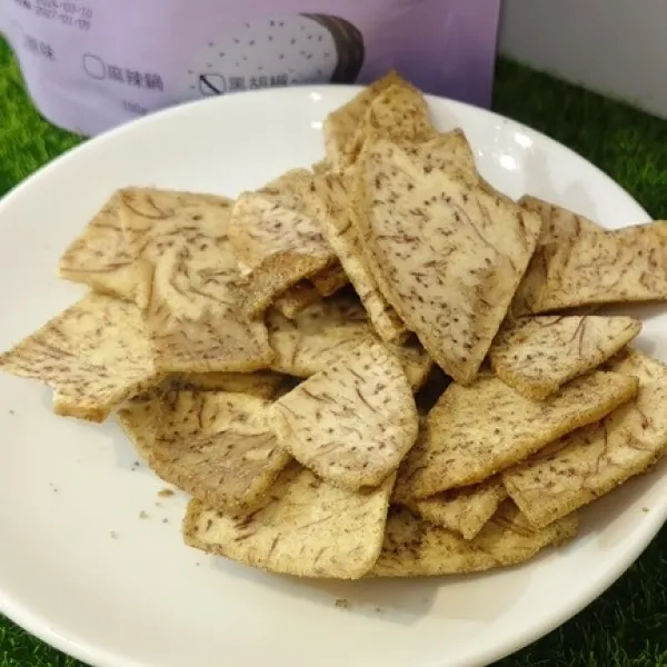新北市農會真情食品館_外埔農會-芋頭脆片(黑胡椒/蛋奶素)