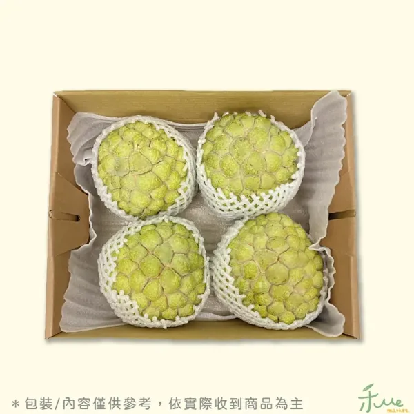 新北市農會真情食品館_台東友善栽種-大目釋迦5斤(特大4-5顆)