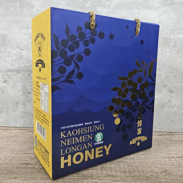新北市農會真情食品館_【內門農會】龍眼蜂蜜禮盒雙入禮盒(400g/2罐)