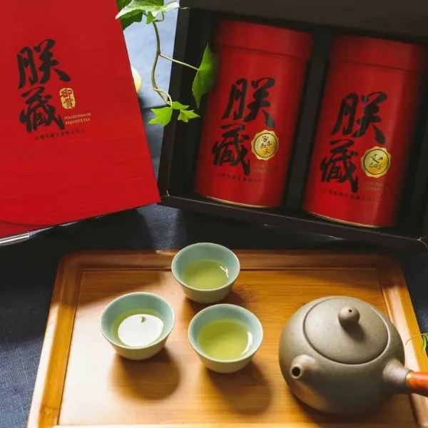 新北市農會真情食品館_朕藏-特優茶(雙罐)禮盒(蜜香紅茶/文山包種/75g)