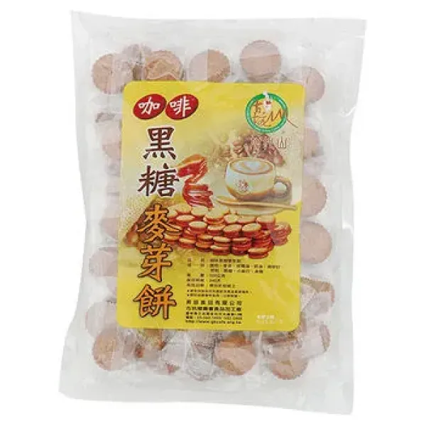 新北市農會真情食品館_加比山咖啡黑糖麥芽餅(500g)