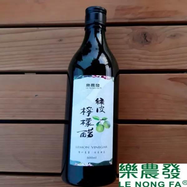 新北市農會真情食品館_樂農發-綠皮檸檬醋－600ml/瓶