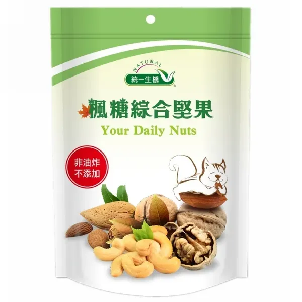 新北市農會真情食品館_統一生機-楓糖綜合堅果(150g)