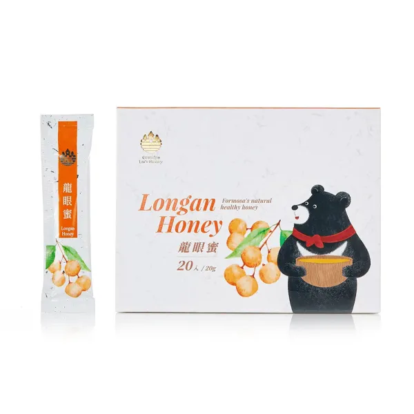 新北市農會真情食品館_宏基蜜蜂-(花甜蜜時)龍眼蜜隨身包(20gX20包)