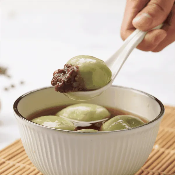 新北市農會真情食品館_蒸荐康爆漿甜湯圓【抹茶紅豆口味】(8入X3包)★冬至限定★