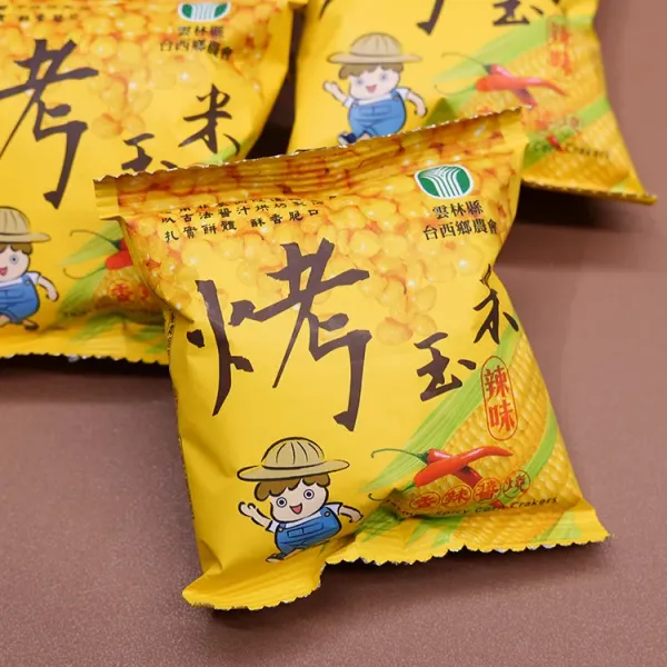 新北市農會真情食品館_台西農會-辣味烤玉米(100g/10小包入)