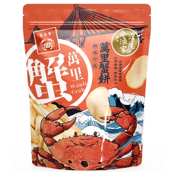 新北市農會真情食品館_滬尾漁家-萬里蟹餅70g