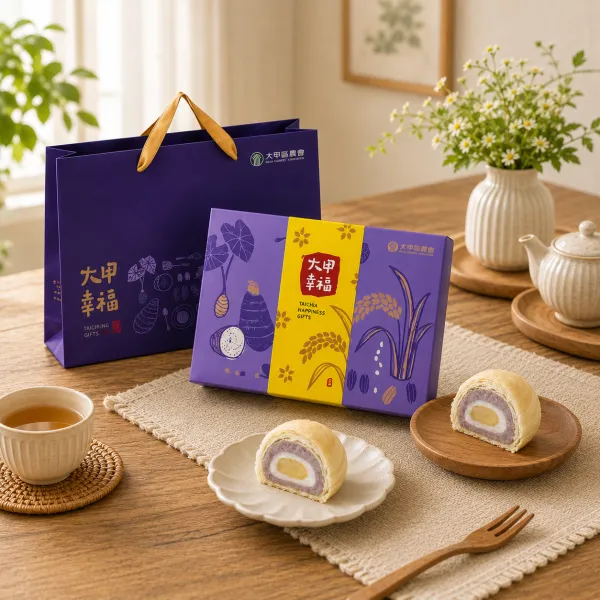 新北市農會真情食品館_(10盒)大甲農會檸檬芋頭酥(奶素)中秋禮盒