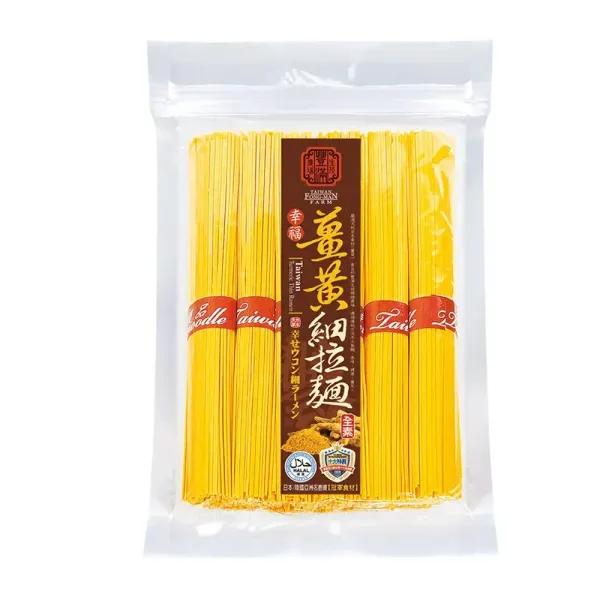 新北市農會真情食品館_博士紅薑黃-幸福薑黃細拉麵500g