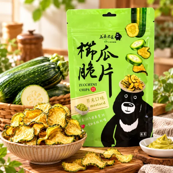新北市農會真情食品館_仁愛鄉農會-五岳巴萊櫛瓜脆片(芥末)70g