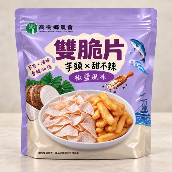 新北市農會真情食品館_高樹鄉農會-芋頭X甜不辣(椒鹽)100g