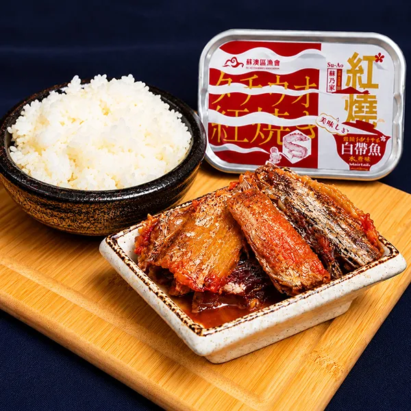 新北市農會真情食品館_蘇澳區漁會-紅燒白帶魚罐頭100g(3入)