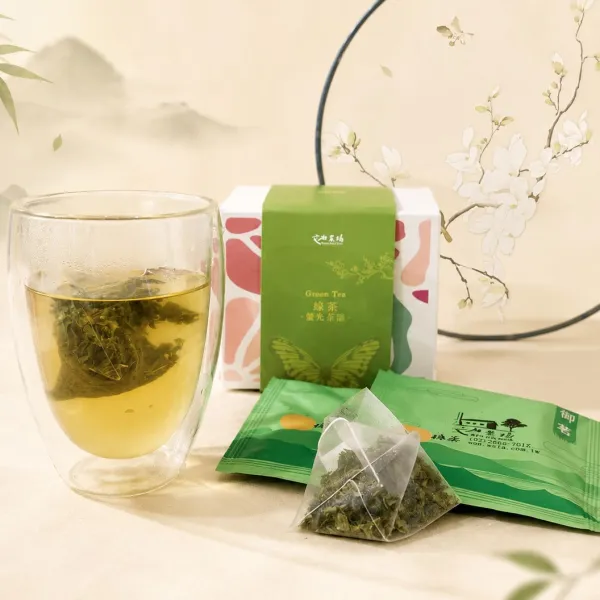 新北市農會真情食品館_文山農場-螢光茶韻綠茶立體茶包(10包)★農會新品★